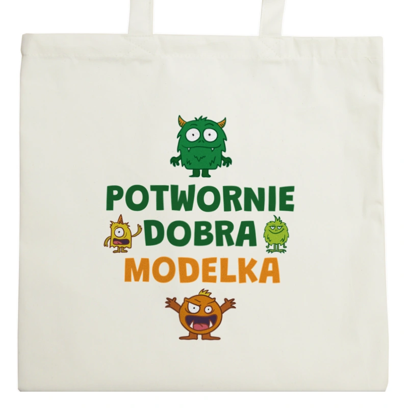 Potwornie Dobra Modelka - Torba Na Zakupy Natural