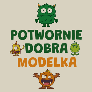 Potwornie Dobra Modelka - Torba Na Zakupy Natural