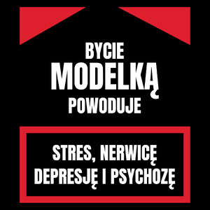 Bycie Modelką - Torba Na Zakupy Czarna