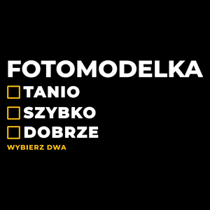 szybko tanio dobrze fotomodelka - Torba Na Zakupy Czarna