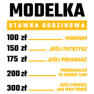 stawka godzinowa modelka - Kubek Biały