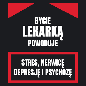 Bycie Lekarką - Damska Koszulka Czarna