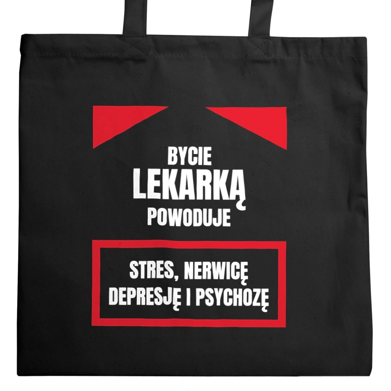 Bycie Lekarką - Torba Na Zakupy Czarna