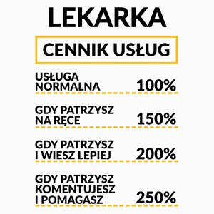 Lekarka - Cennik Usług - Poduszka Biała