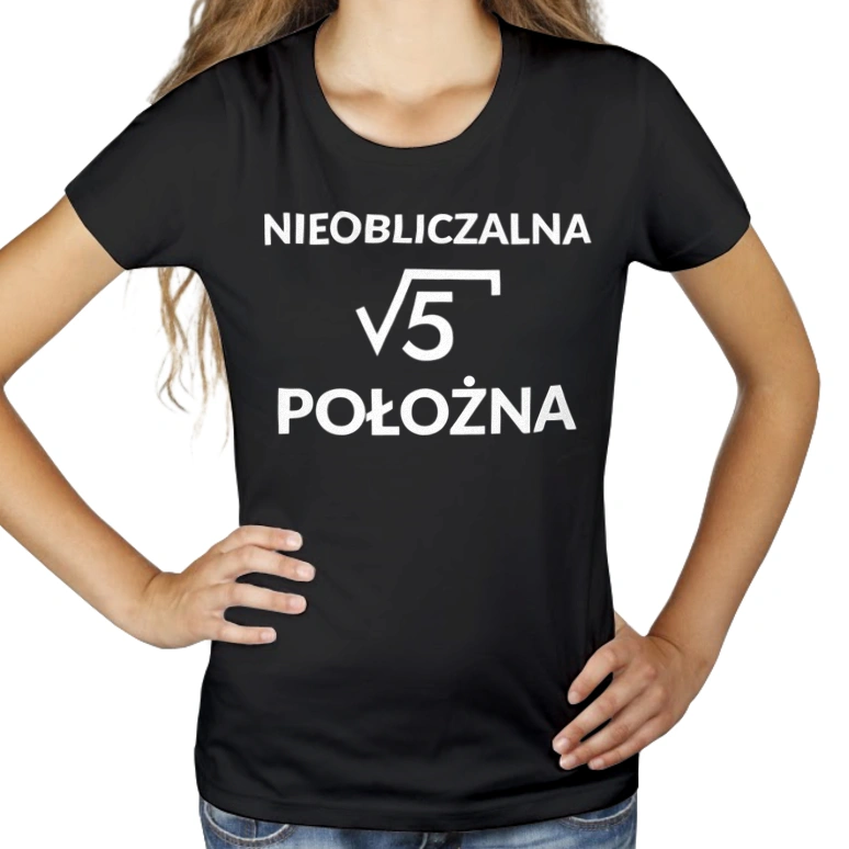 Nieobliczalna Położna - Damska Koszulka Czarna