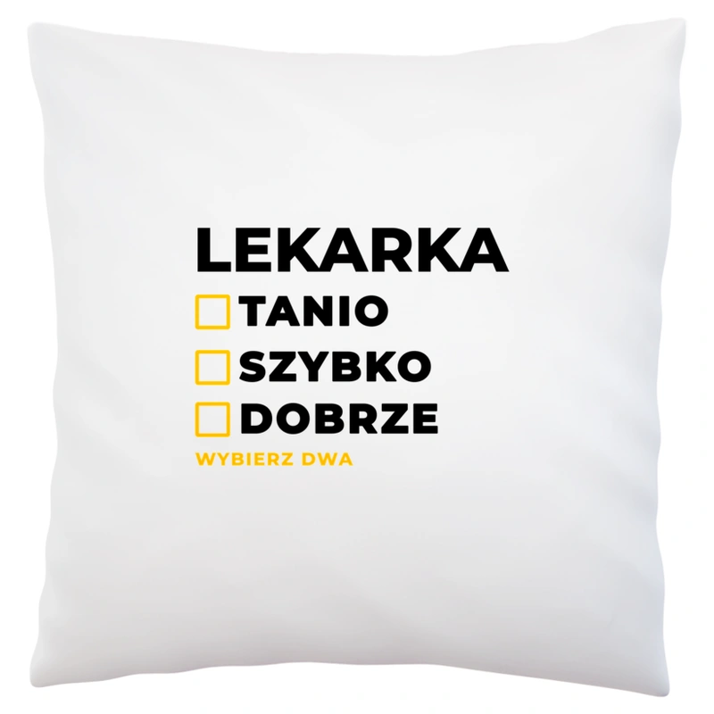 szybko tanio dobrze lekarka - Poduszka Biała