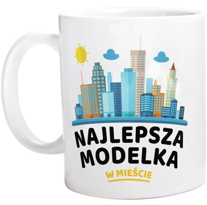 Najlepsza Modelka W Mieście - Kubek Biały