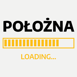 Położna Loading - Damska Koszulka Biała