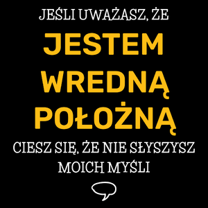 Wredna Położna - Torba Na Zakupy Czarna