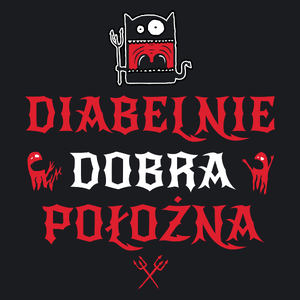 Diabelnie Dobra Położna - Damska Koszulka Czarna