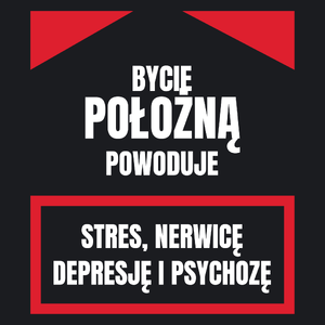 Bycie Położną - Damska Koszulka Czarna