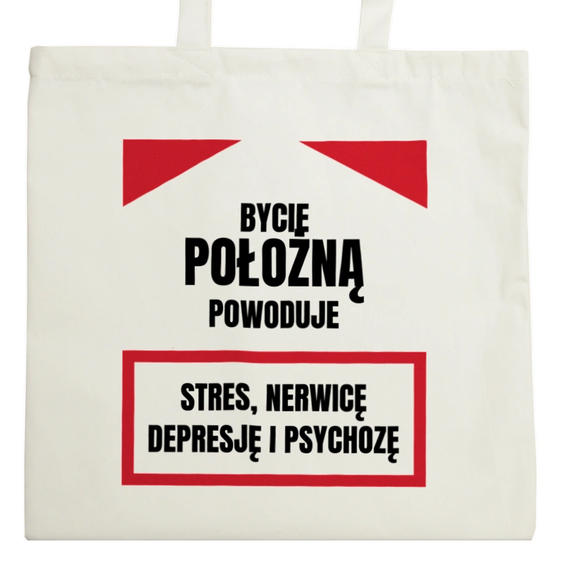 Bycie Położną - Torba Na Zakupy Natural