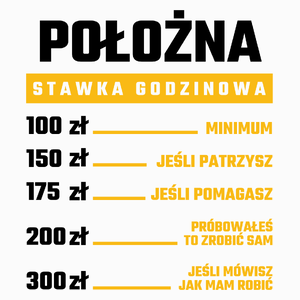 stawka godzinowa położna - Poduszka Biała