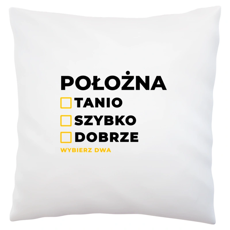 szybko tanio dobrze położna - Poduszka Biała