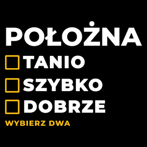 szybko tanio dobrze położna - Torba Na Zakupy Czarna