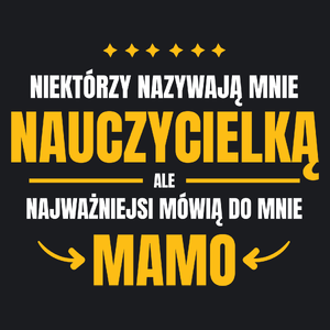 Mama Nauczycielka - Damska Koszulka Czarna