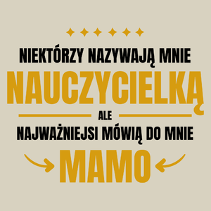 Mama Nauczycielka - Torba Na Zakupy Natural