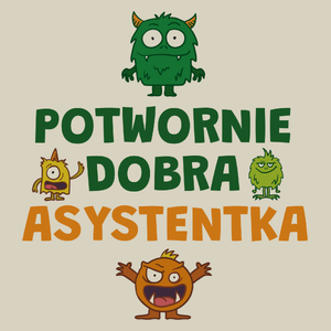 Potwornie Dobra Asystentka - Torba Na Zakupy Natural