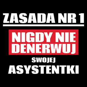 Zasada Nr 1 - Nigdy Nie Denerwuj Swojej Asystentki - Torba Na Zakupy Czarna