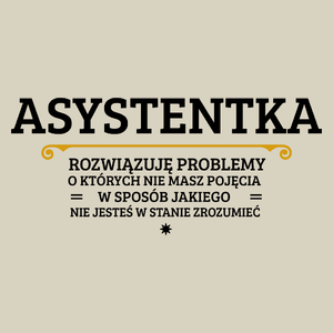 Asystentka - Rozwiązuje Problemy O Których Nie Masz Pojęcia - Torba Na Zakupy Natural