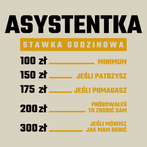 stawka godzinowa asystentka - Torba Na Zakupy Natural