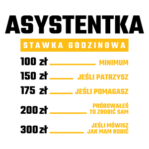 stawka godzinowa asystentka - Kubek Biały