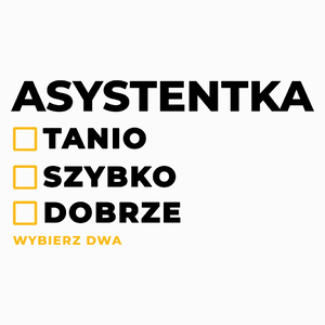 szybko tanio dobrze asystentka - Poduszka Biała