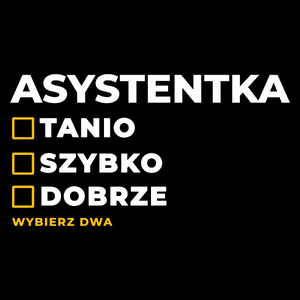 szybko tanio dobrze asystentka - Torba Na Zakupy Czarna