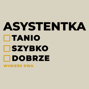 szybko tanio dobrze asystentka - Torba Na Zakupy Natural