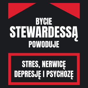 Bycie Stewardessą - Damska Koszulka Czarna