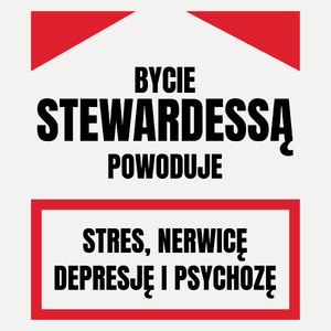 Bycie Stewardessą - Damska Koszulka Biała