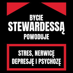 Bycie Stewardessą - Torba Na Zakupy Czarna