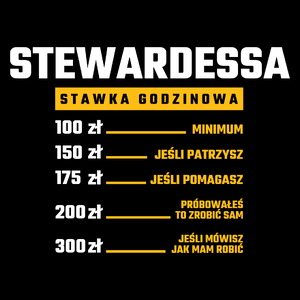 stawka godzinowa stewardessa - Torba Na Zakupy Czarna