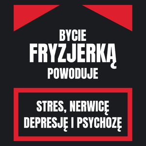 Bycie Fryzjerką - Damska Koszulka Czarna