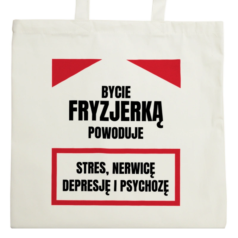 Bycie Fryzjerką - Torba Na Zakupy Natural