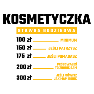 stawka godzinowa kosmetyczka - Kubek Biały