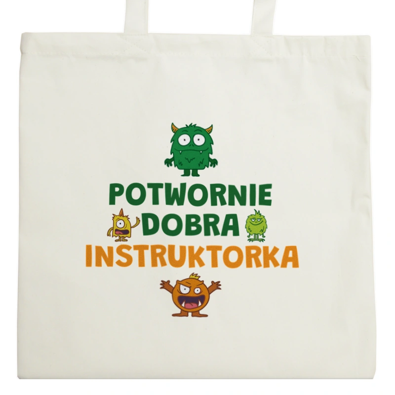 Potwornie Dobra Instruktorka - Torba Na Zakupy Natural