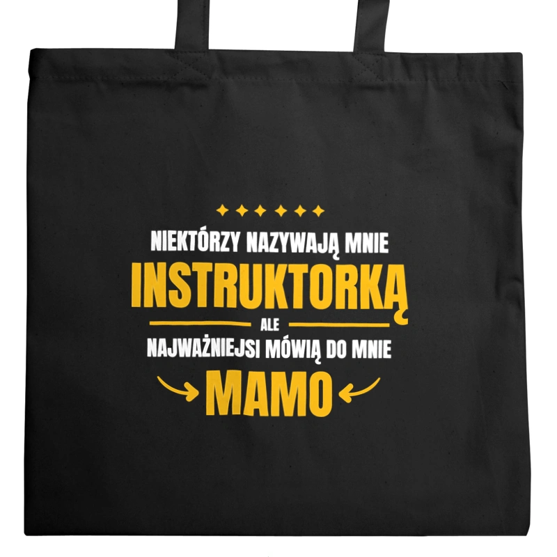 Mama Instruktorka - Torba Na Zakupy Czarna