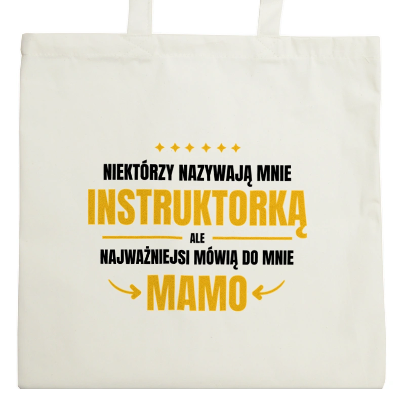 Mama Instruktorka - Torba Na Zakupy Natural