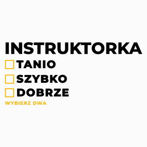 szybko tanio dobrze instruktorka - Poduszka Biała