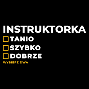 szybko tanio dobrze instruktorka - Torba Na Zakupy Czarna