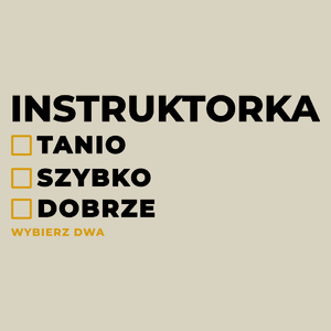 szybko tanio dobrze instruktorka - Torba Na Zakupy Natural