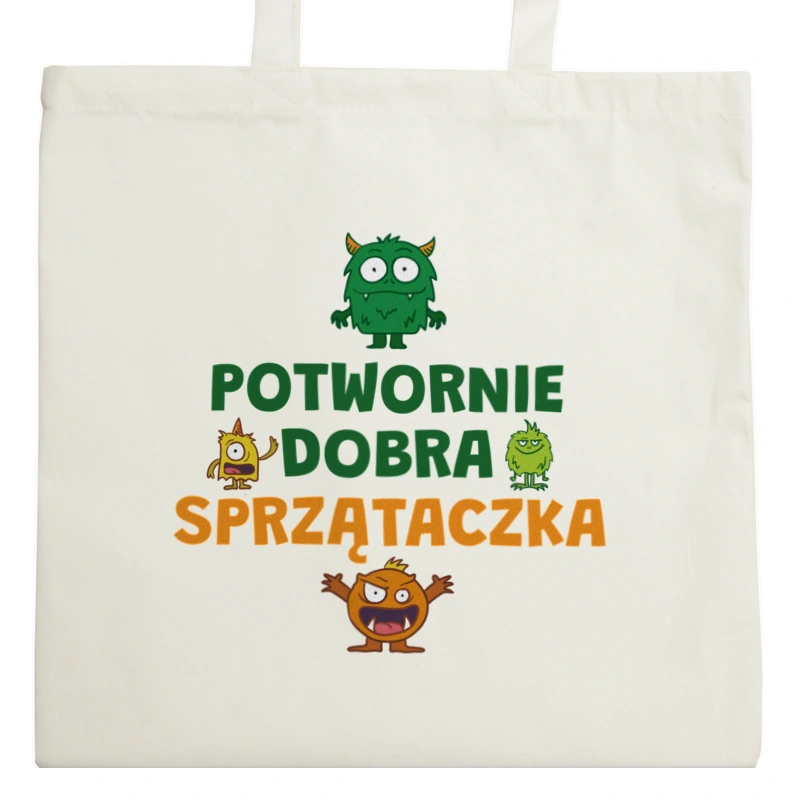 Potwornie Dobra Sprzątaczka - Torba Na Zakupy Natural