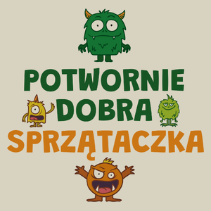 Potwornie Dobra Sprzątaczka - Torba Na Zakupy Natural