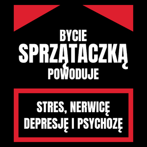 Bycie Sprzątaczką - Torba Na Zakupy Czarna