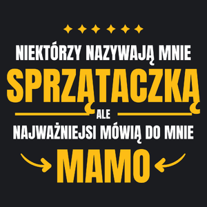 Mama Sprzątaczka - Damska Koszulka Czarna