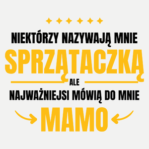 Mama Sprzątaczka - Damska Koszulka Biała