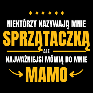 Mama Sprzątaczka - Torba Na Zakupy Czarna