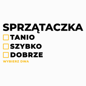 szybko tanio dobrze sprzątaczka - Poduszka Biała