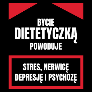 Bycie Dietetyczką - Torba Na Zakupy Czarna